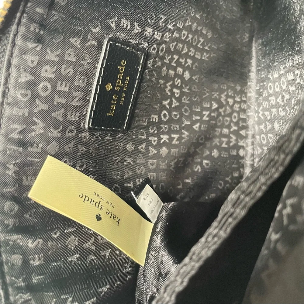 Kate Spade New York 249634 Womens Dawn Place Velvet Madelyne Hand Bag Black. - Picture 9 of 15